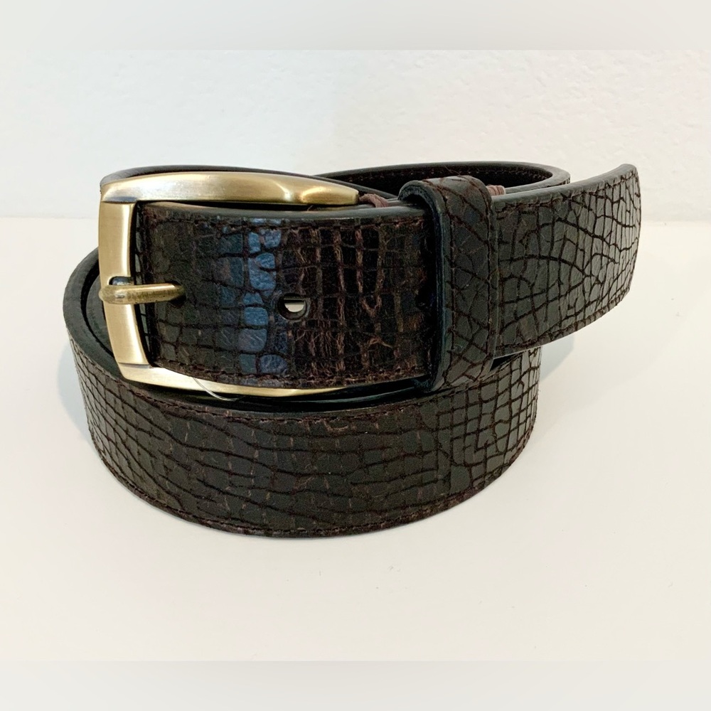 Bill Lavin Soft Collection Men’s Leather Belt Brown